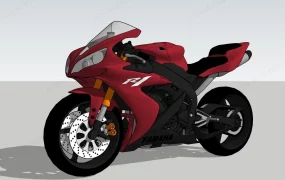 Black And Red Sports Bike