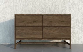 Minimalist Wood Dresser