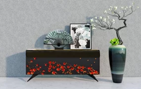 Asian Style Accent Cabinet