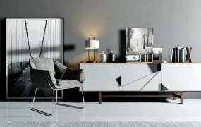Living Room Sideboard And Chair Idea