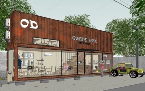 Shipping Container Cafe Design