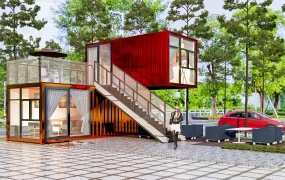 Luxury Shipping Container Cafe
