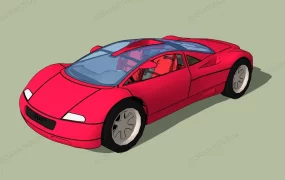 Red Audi Avus Quattro