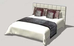 Upholstered Panel Bed