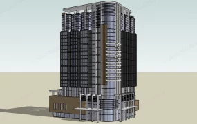 Modern Corner Office Building