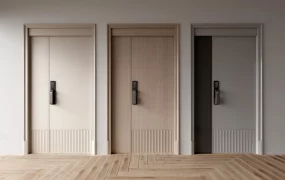 Double Unequal Leaf Doors