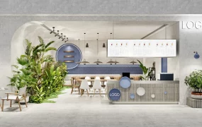 Tropical Themed Cafe & Bubble Tea Shop