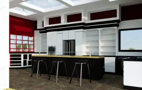 Red Black And White Kitchen Ideas