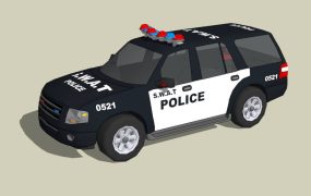 Station Wagon Police Car