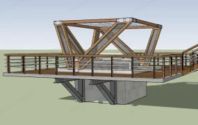 Wooden Observation Deck