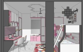 Bunk Bed Pink Girl Bedroom Ideas