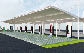 Parking Lot EV Charging Stations