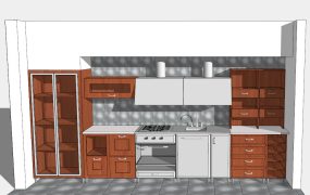 Vintage Apartment Kitchen