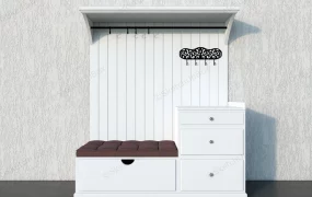 Entryway Hall Tree With Bench