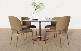 Brass Dining Set