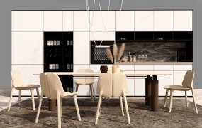Modern Dining Room With Cabinetry System