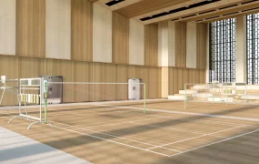 Badminton And Basketball Gymnasium