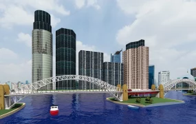 City Building Bridge