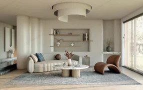 Designer Living Room Interior Design Idea