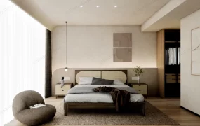 Bedroom With Walk In Closet