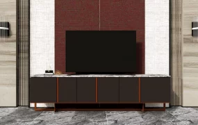 Retro TV Stand And Wall Ideas