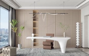 Wabi Sabi Home Office Interior Design