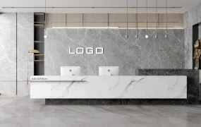 Modern Marble Reception Desk