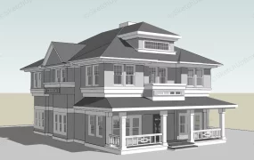 2 Story Suburban House