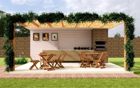 Outdoor Kitchen Pergola Design