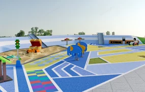 Toddler Playground With Sand Pit