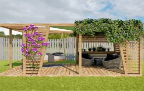 Backyard Patio Pergola Design