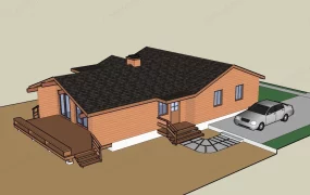 Single Story Ranch Style House