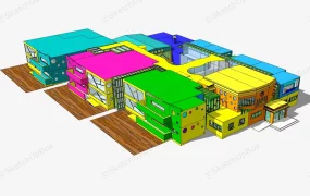 Colorful Kindergarten Architecture Design