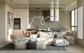 Small Apartment Living Room Kitchen Combo