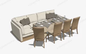 Dining Room Booth Design Idea