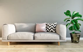 Modern Grey Loveseat