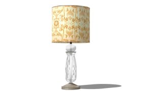 Glass Bedside Table Lamp