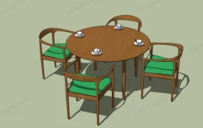 Round Dining Table Set