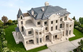 Grand Three Story French Beaux Arts Mansion