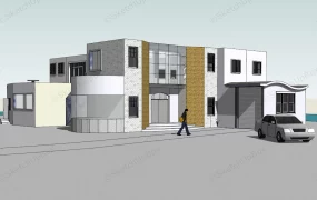 Modern Lake House Exterior