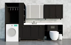 Space Saving Bathroom Vanity Idea