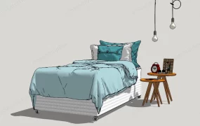 White Single Bed
