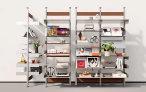 Adjustable Floor To Ceiling Bookshelves