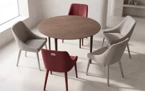 5 Piece Mid Century Modern Dining Set