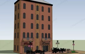 Vintage Street Corner Cafe