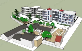 Small Elementary School Exterior