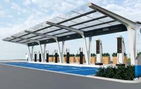 Tesla EV Charging Station