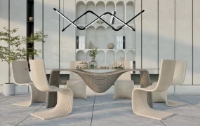 Wabi Sabi Style Dining Room