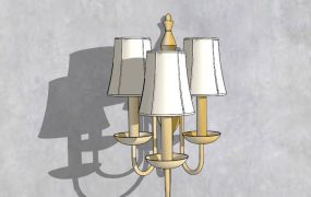 Three Lights Wall Sconce