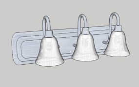 3-Light Bath Vanity Light Fixture